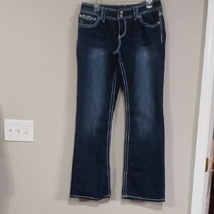 Maurices Dark Blue Boot Cut Jeans